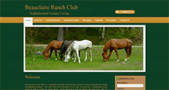 Desktop Screenshot of beauclaireranchclub.com