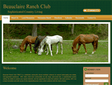 Tablet Screenshot of beauclaireranchclub.com